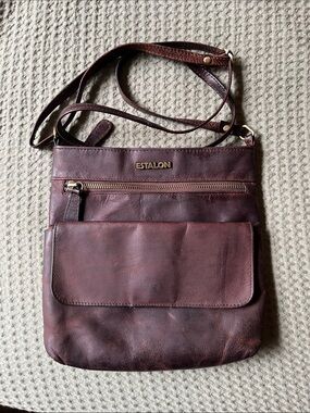 Estalon Leather Crossbody Purse